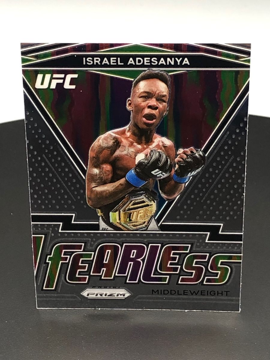 2021 Israel Adesanya Panini Fearless Prizm Base Card #3