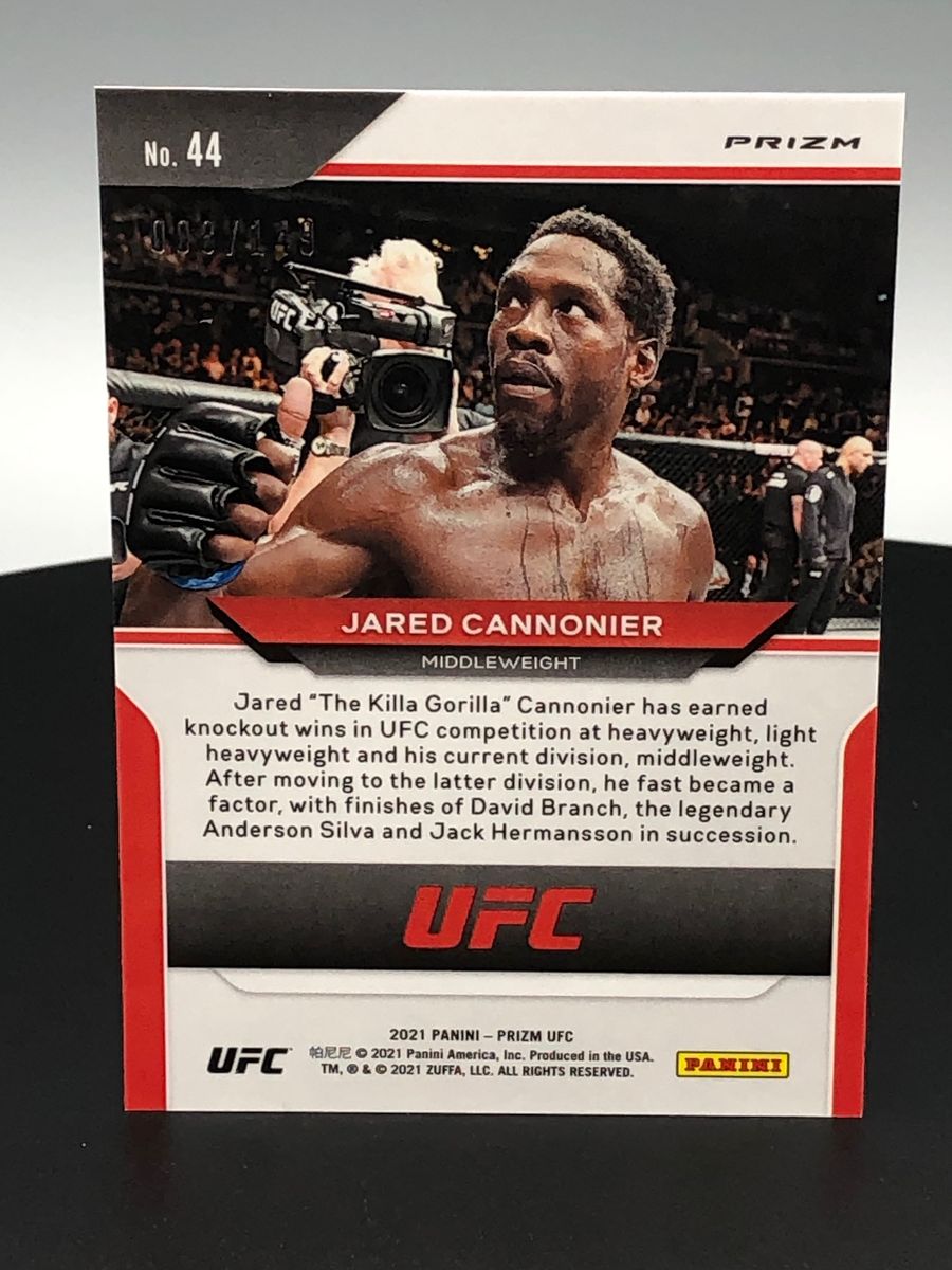 2021 Jared Cannonier Panini Pink Prizm /149