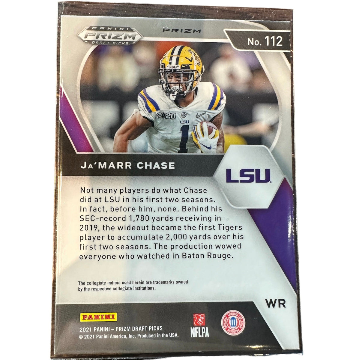 Ja'Marr Chase 2021 Mosaic Reactive Orange #307 Price Guide