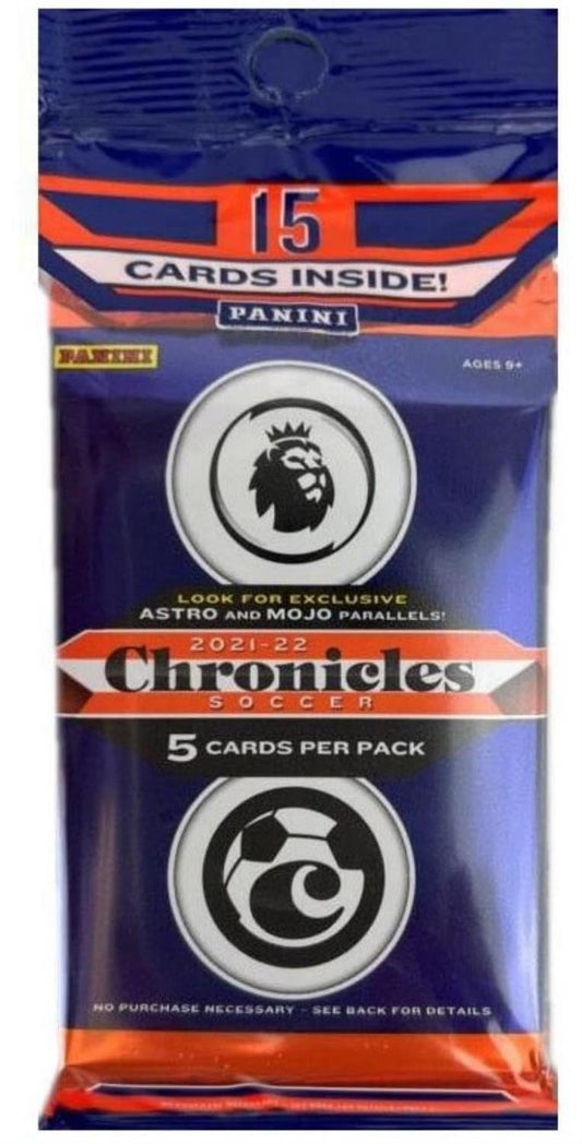 2021/22 Panini Chronicles Soccer Multi Cello Pack Look for exclusive Astro and Mojo parallels!