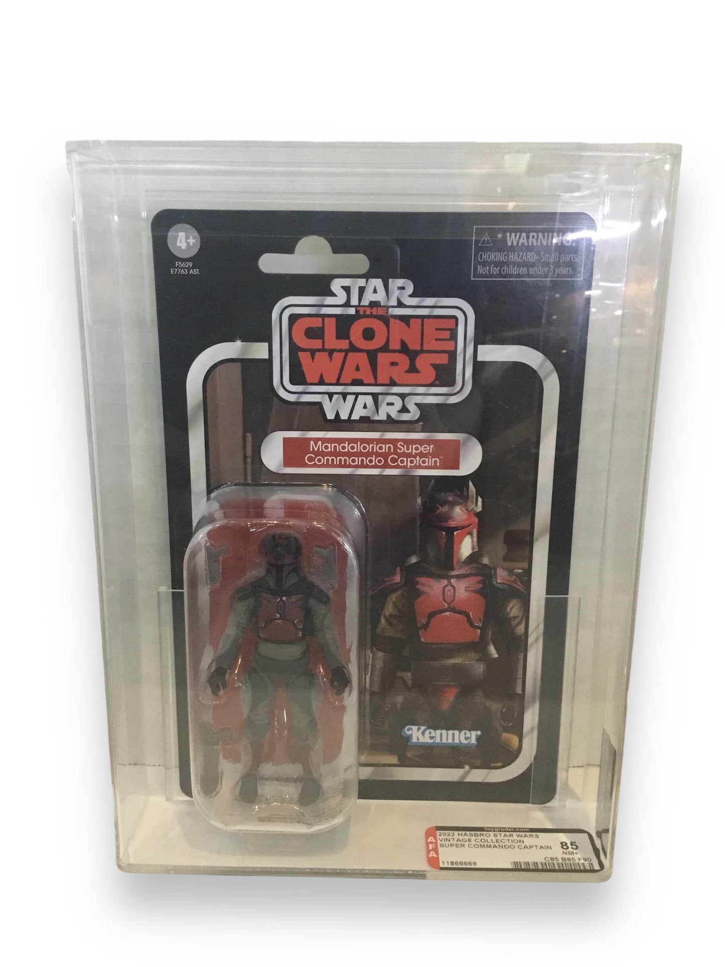 2022 Hasbro Star Wars Vintage Collection Mandalorian Super Commando Captain Graded 85