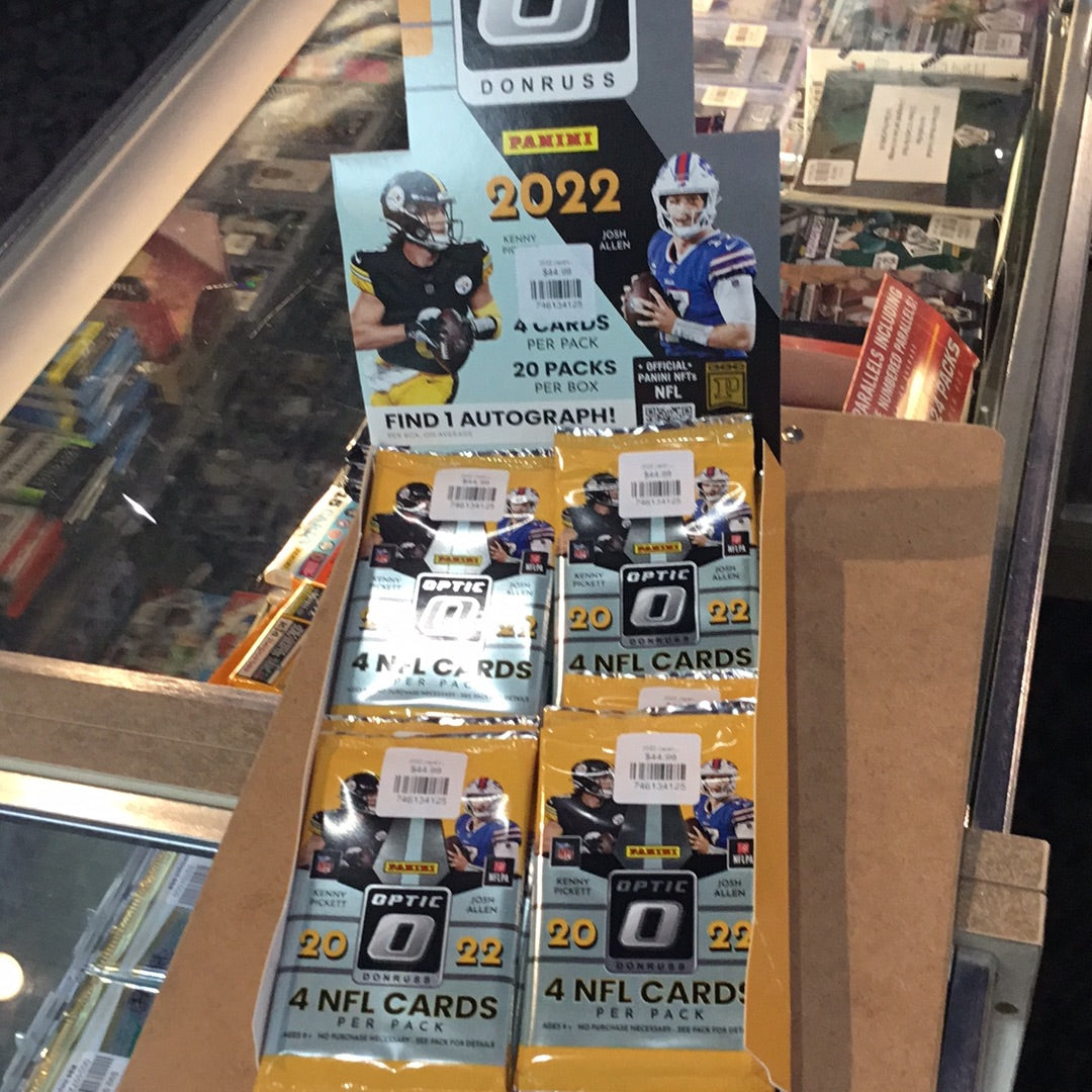 2022 Panini Donruss Optic Hobby Box- 4 Card Single Pack Find 1 Auto Per Box On Average