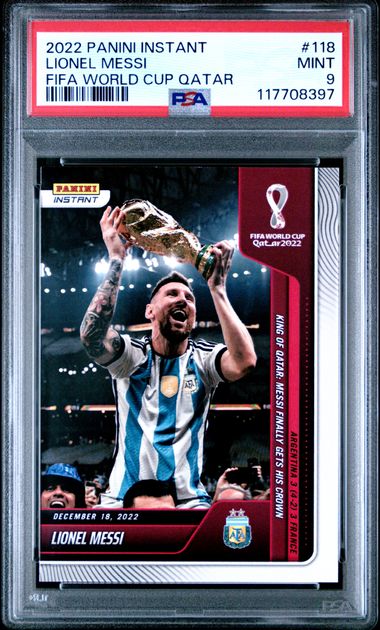 2022 Panini Instant Fifa World Cup Qatar /22801 Lionel Messi PSA 9 - 117708397