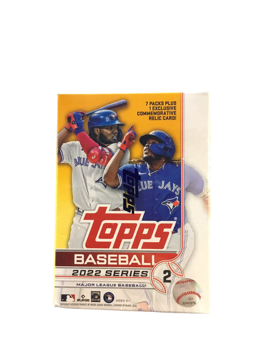 2022 Topps Series 2 Baseball Card Blaster Box 99 cards Total 7 Packs 14 Cards per Pack