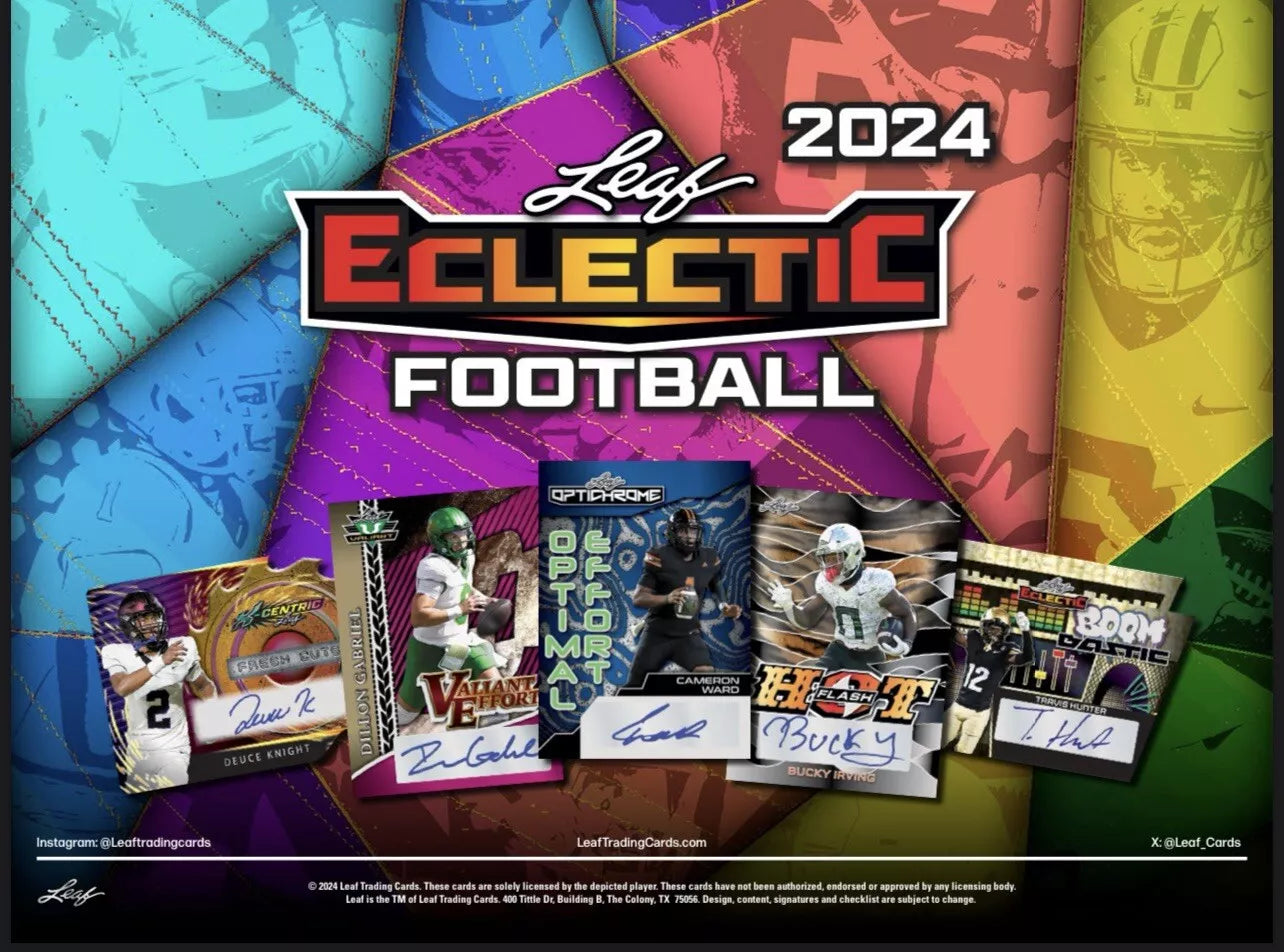 2024 Leaf Eclectic Football - 4 Autos included