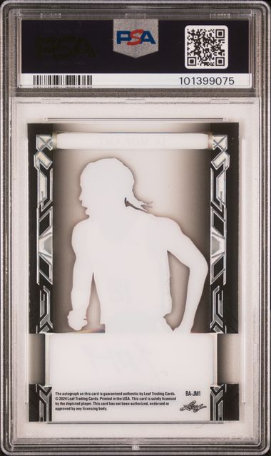 2024 Leaf Sports Heroes 1/1 Dark Blue Acetate Ja Morant Auth Auto PSA 10 - 101399075