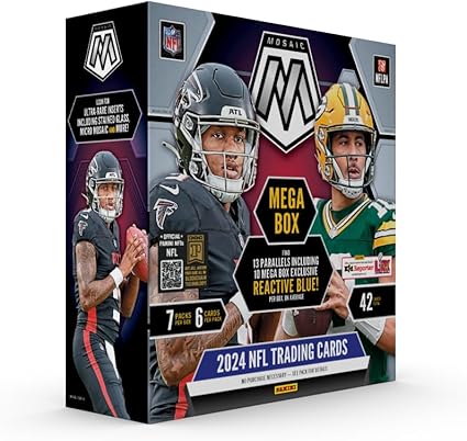 2024 Panini Mosaic Football Mega Box - 42 Cards Per Box