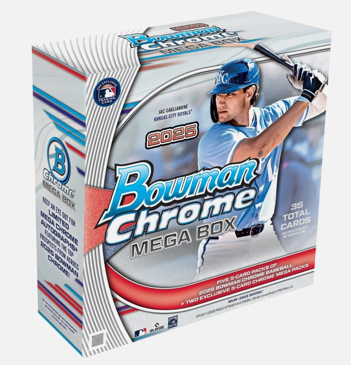 2025 Bowman Chrome Baseball Mega Box - 35 Total Cards