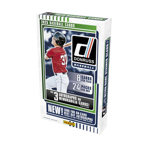2025 Donruss Baseball Hobby Box - 3 Autos Guaranteed on Average