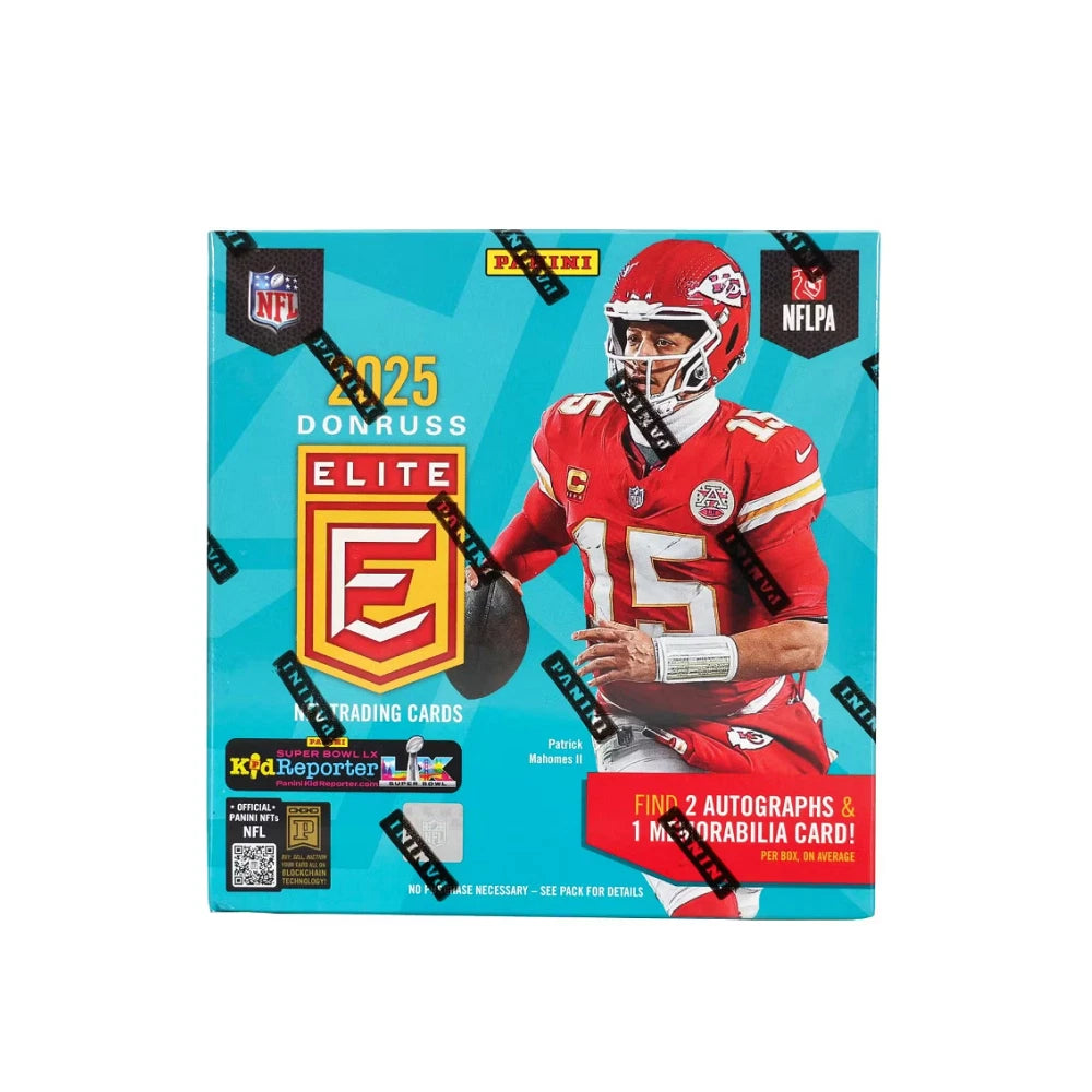 2025 Donruss Elite NFL Football Hobby Box - 2 Auto's & 1 Mem. Card Guaranteed