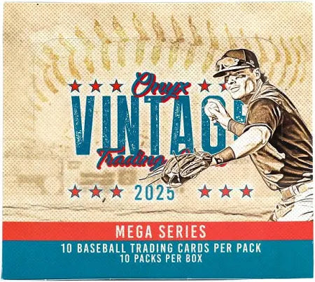 2025 Onyx Vintage Baseball Hobby Mega Box - 10 Autos Per Box On Avg.