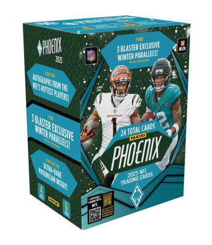 2025 Panini Phoenix Football Blaster Box Rare - 3 Blaster Exclusive Winter Parallels