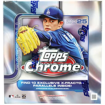 2025 Topps Chrome Baseball Mega Box - 10 Exclusive X-Fractor Parallels