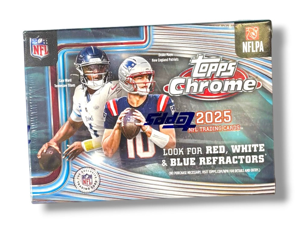 2025 Topps Chrome Football Blaster Box