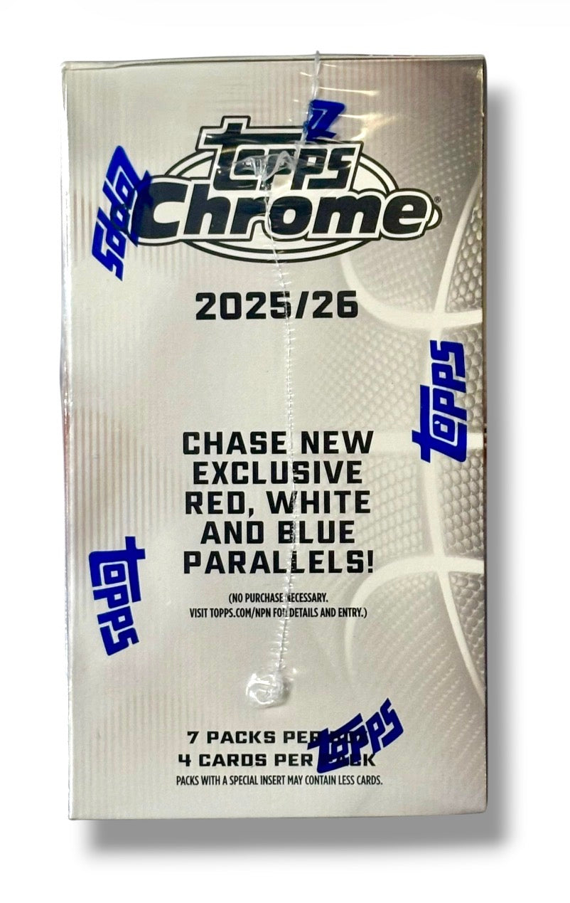 2025 Topps Chrome NBA Basketball Blaster Box