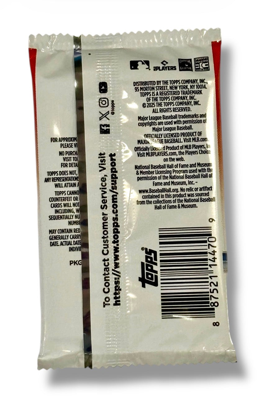 2025 Topps Update Series Baseball MLB Hobby Box - Single Pack Purchase