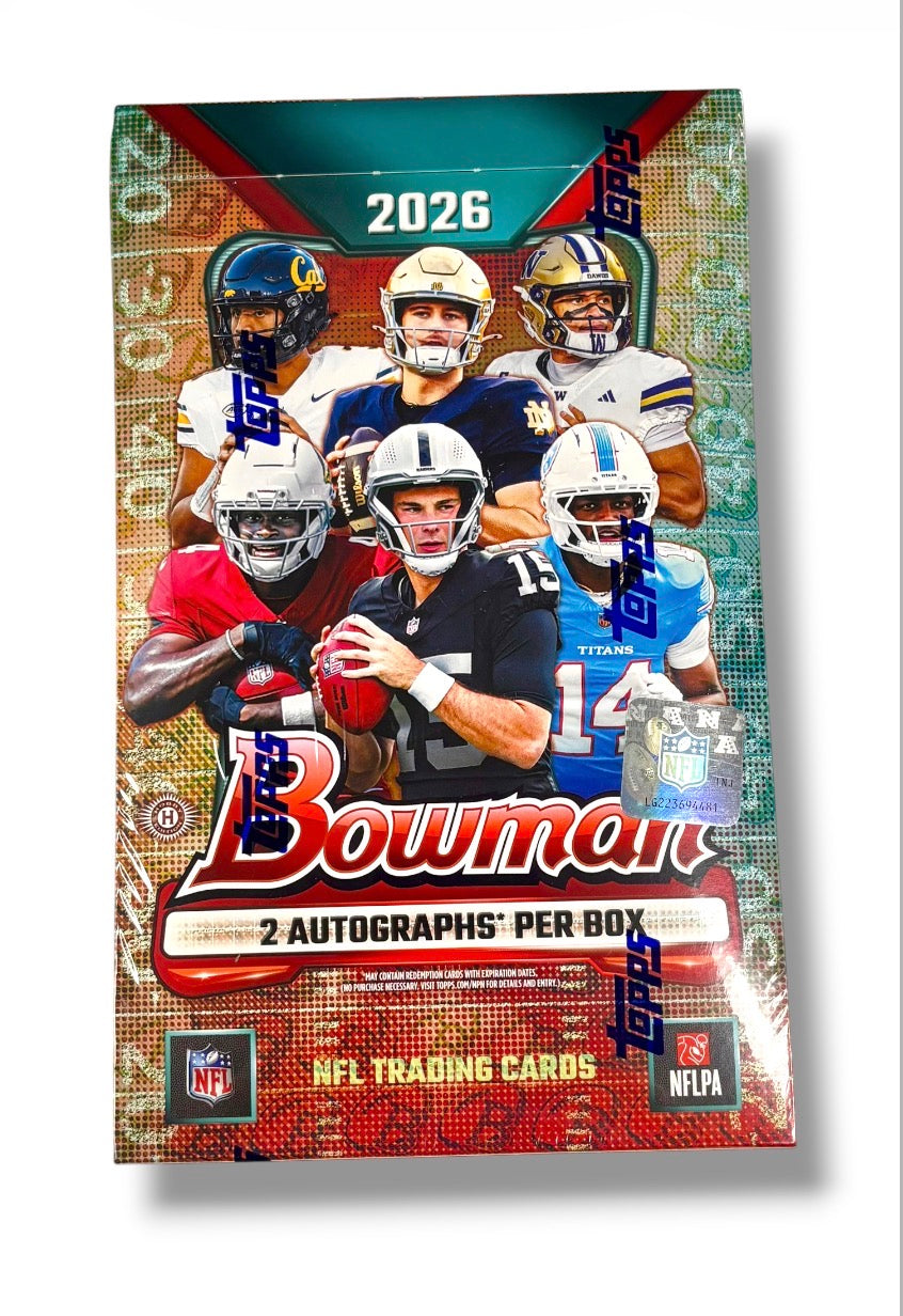 2026 Topps Bowman Football Hobby Box - 2 Autos Per Box
