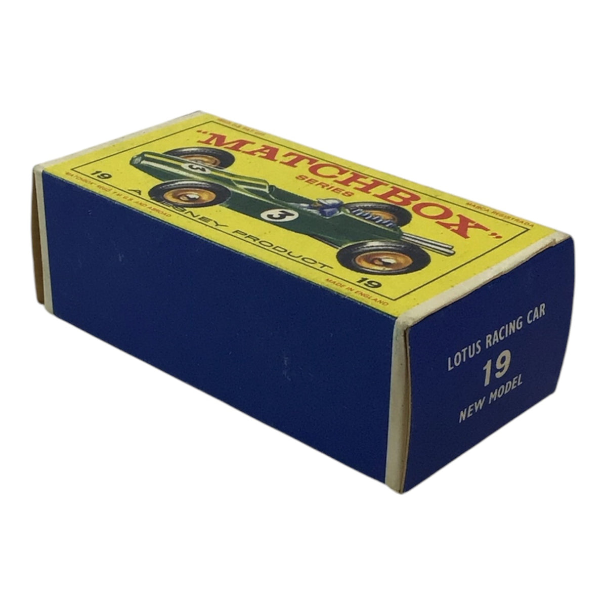 Lesney Matchbox Series #19 Lotus Racing Car w/ Original Box