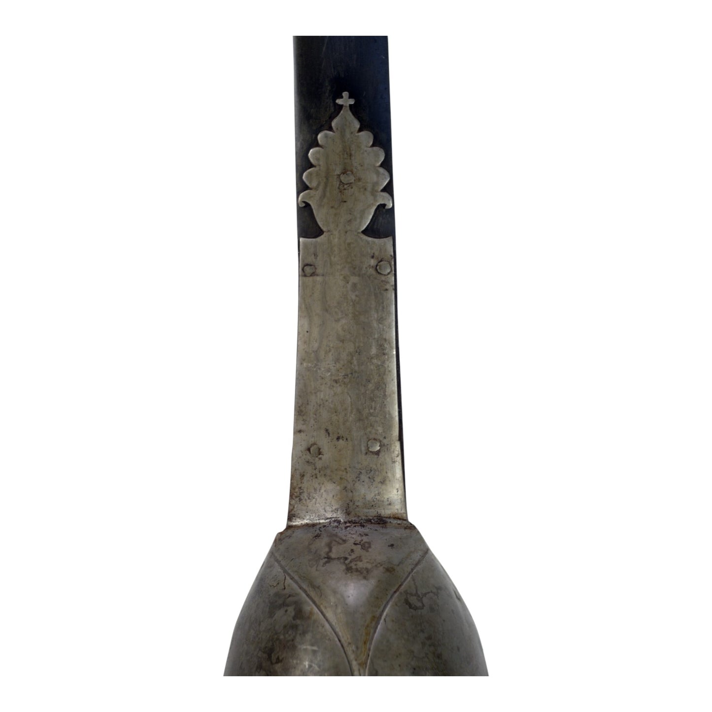 Rare 17th-18th C. Mogul Indian PATA Sword with Damascus Hilt (Silverd armor cover + Cross Pattern)