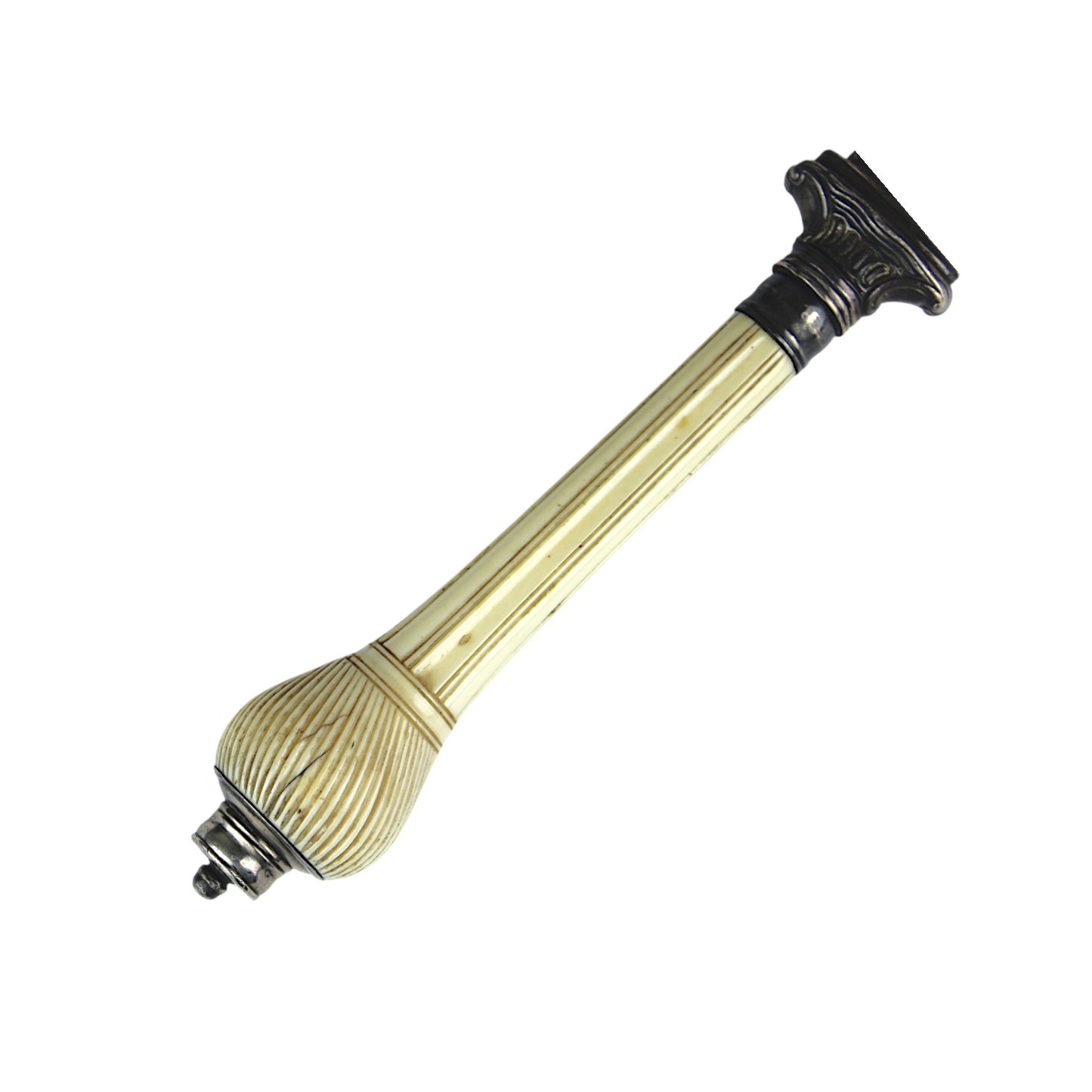American Revolutionary War Period Early 18th C. French Plug Bayonet with FINE Reversible Handle Amazing piece!