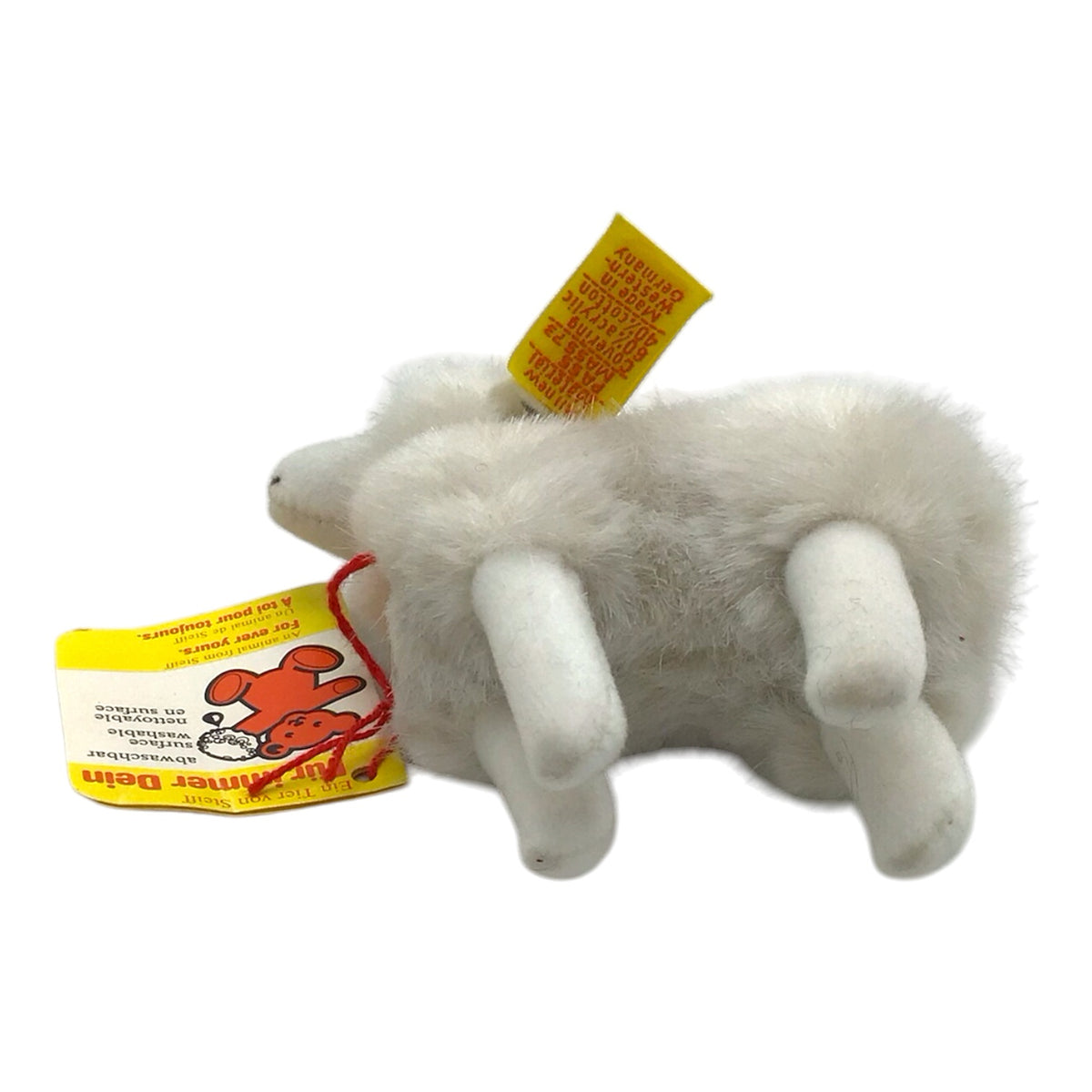 Miniature Mohair Toy Animal w/ Maker's Label Flori Sheep 1518/11
