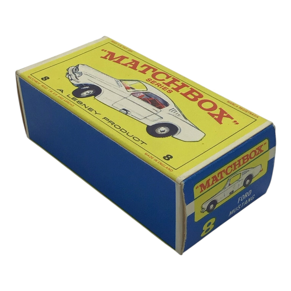 Lesney Matchbox Series #8 Ford Mustang w/ Original Box