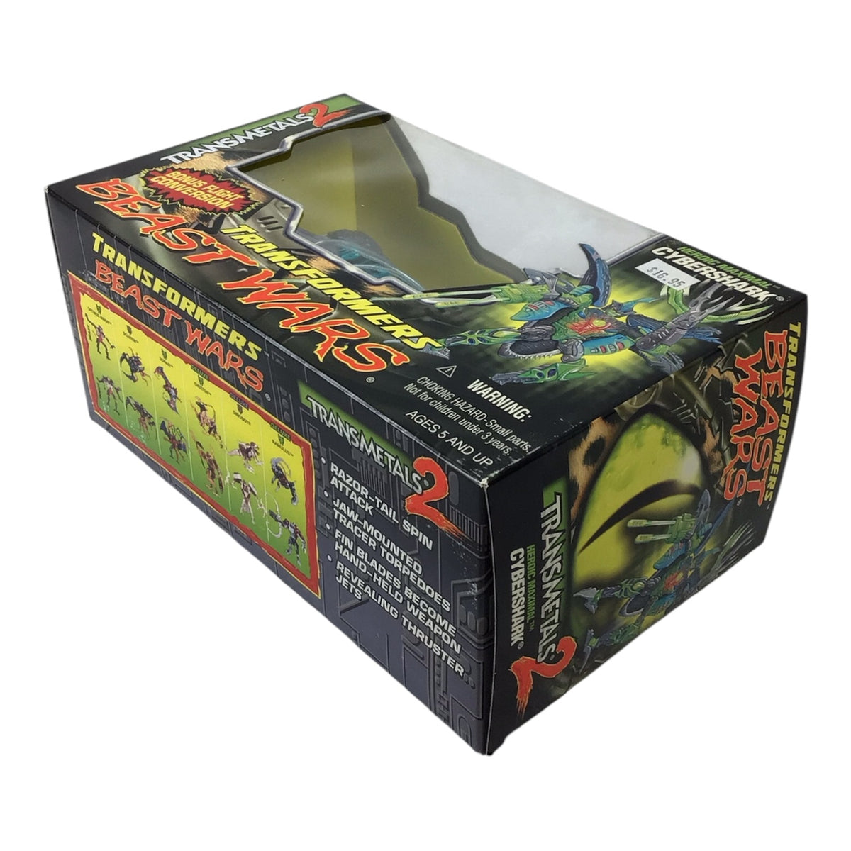 Transformers Beast Wars Transmetals 2 Heroic Maximal Cybershark Action Figure (1998)