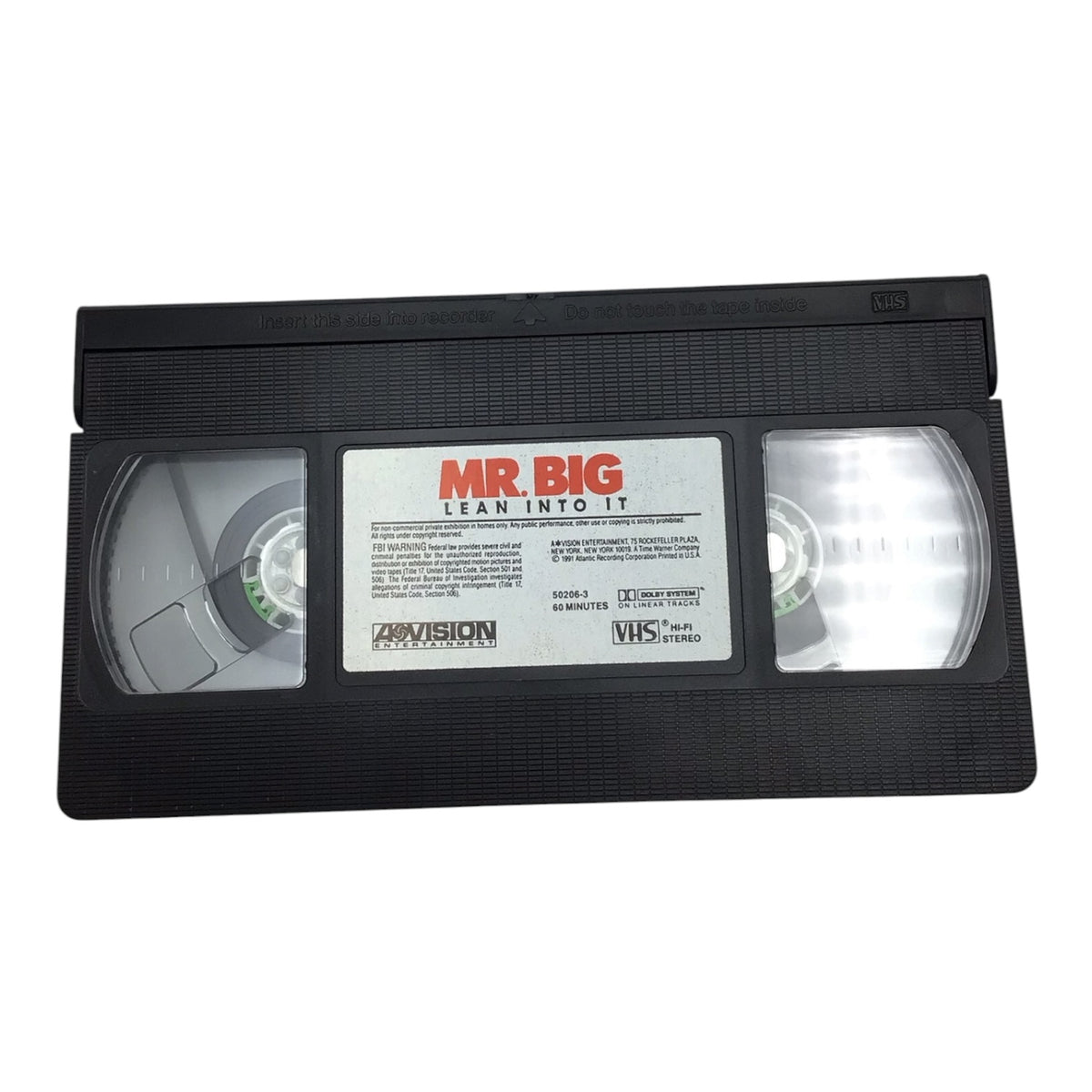 Mr. Big Lean Into It VHS Tape