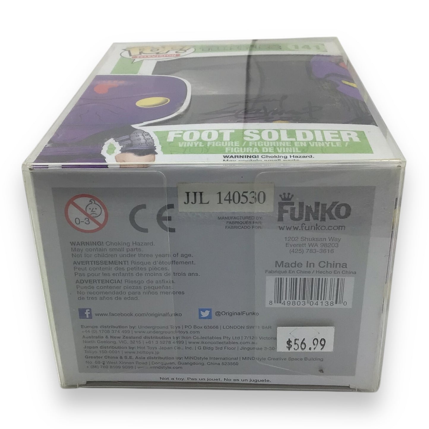 Funko Pop! Television TMNT Foot Soldier #141 - Signed by Guy Gilchrist