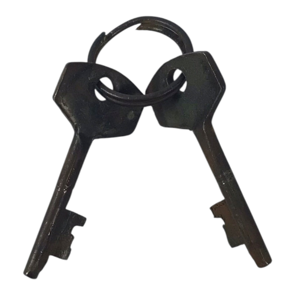 Small Vintage Iron Lock w/ 2 Keys