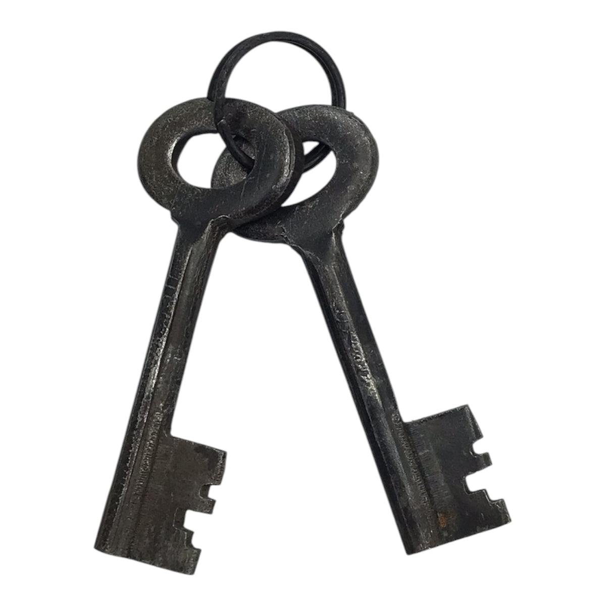 Extra Large Antique Padlock w/ 2 Keys