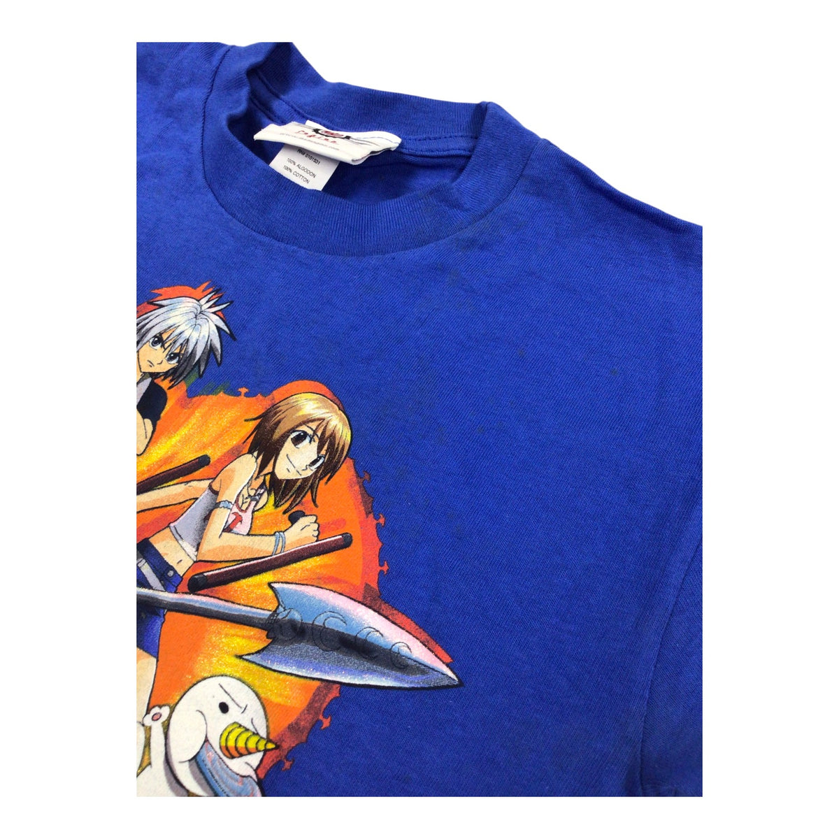 Vintage Rave Master Anime Graphic T-Shirt Blue Size 7 – MAD Engine