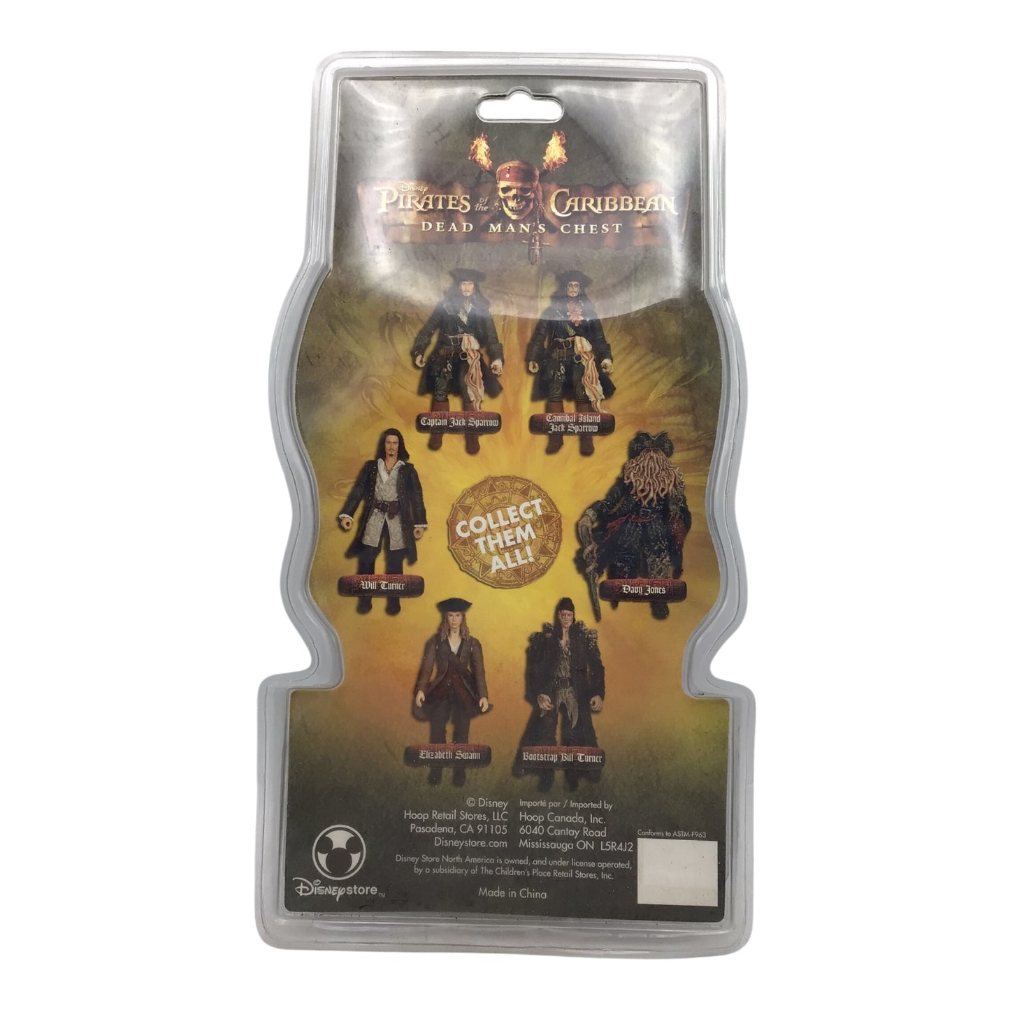 Disney Store Pirates of the Caribbean: Dead Man's Chest Davy Jones Action Figure – Sealed on Card