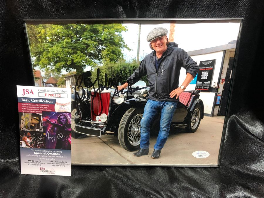AC/DC Brian Johnson Autographed Photo with JSA Certification – Rare Collectible
