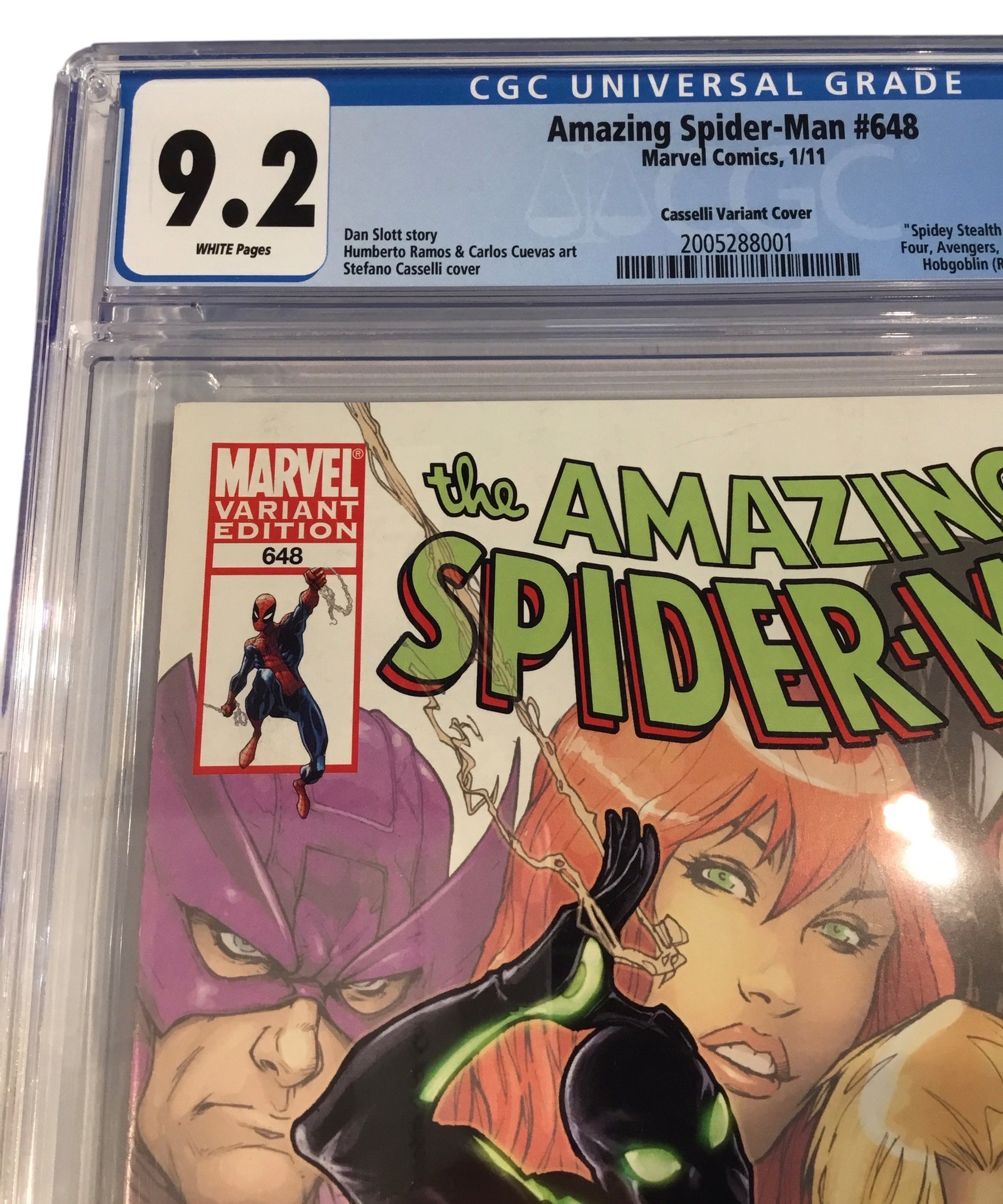 AMAZING SPIDER-MAN 648 - Casselli Variant Stealth Suit Cover - CGC 9.2