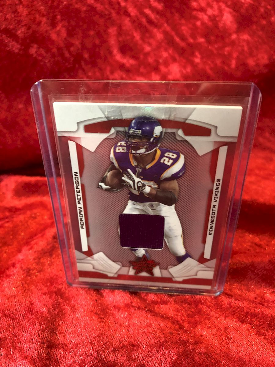 Adrian Peterson Vikings Certified Authentic Autographed Football Shadowbox