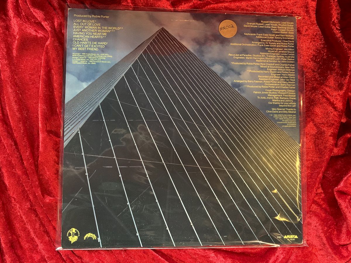 Air Supply - Lost in Love (Misprint) 33 LP Album 1976 Excellent Condition