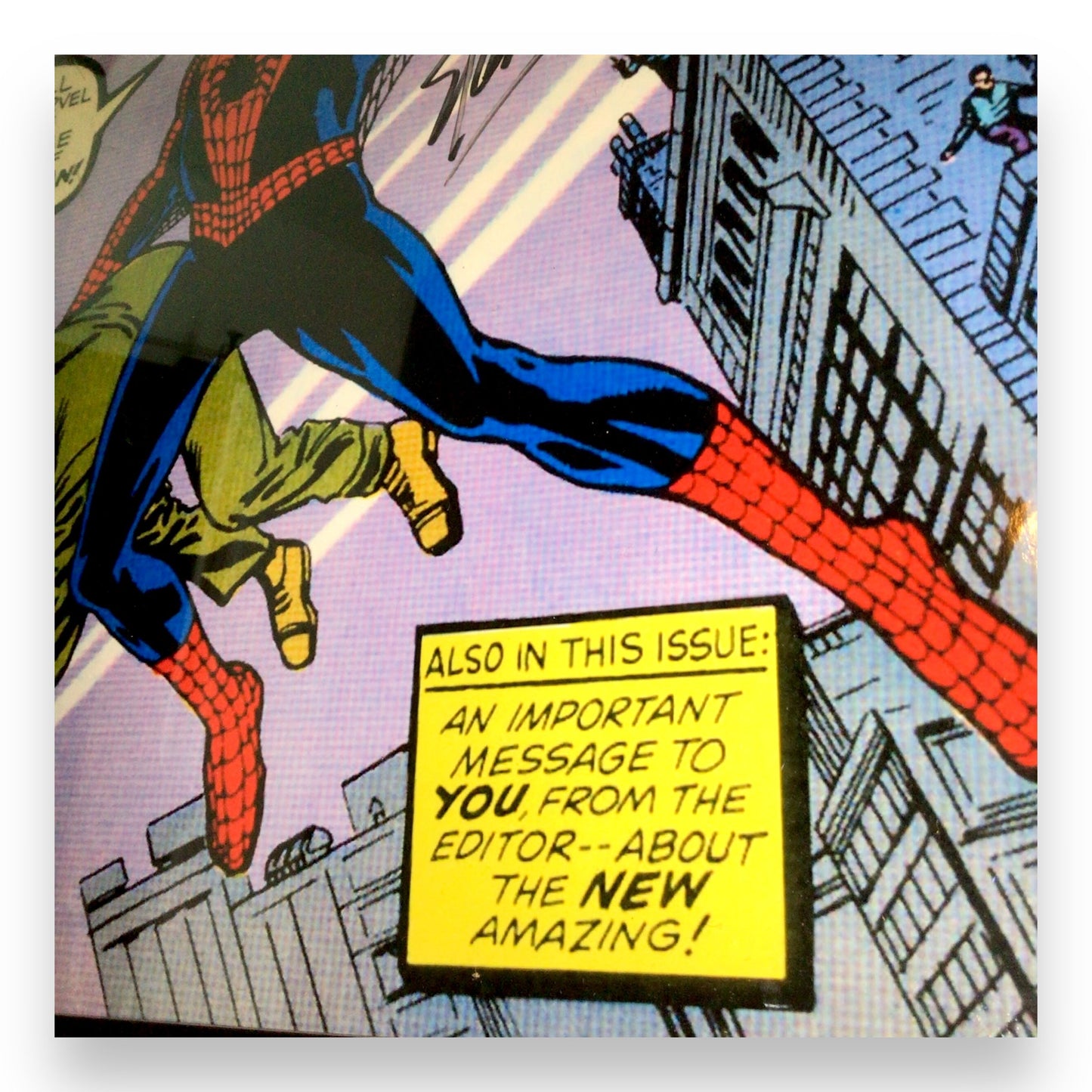 Amazing Fantasy #15 Spider-Man Poster Signed by Stan Lee, JSA Certified