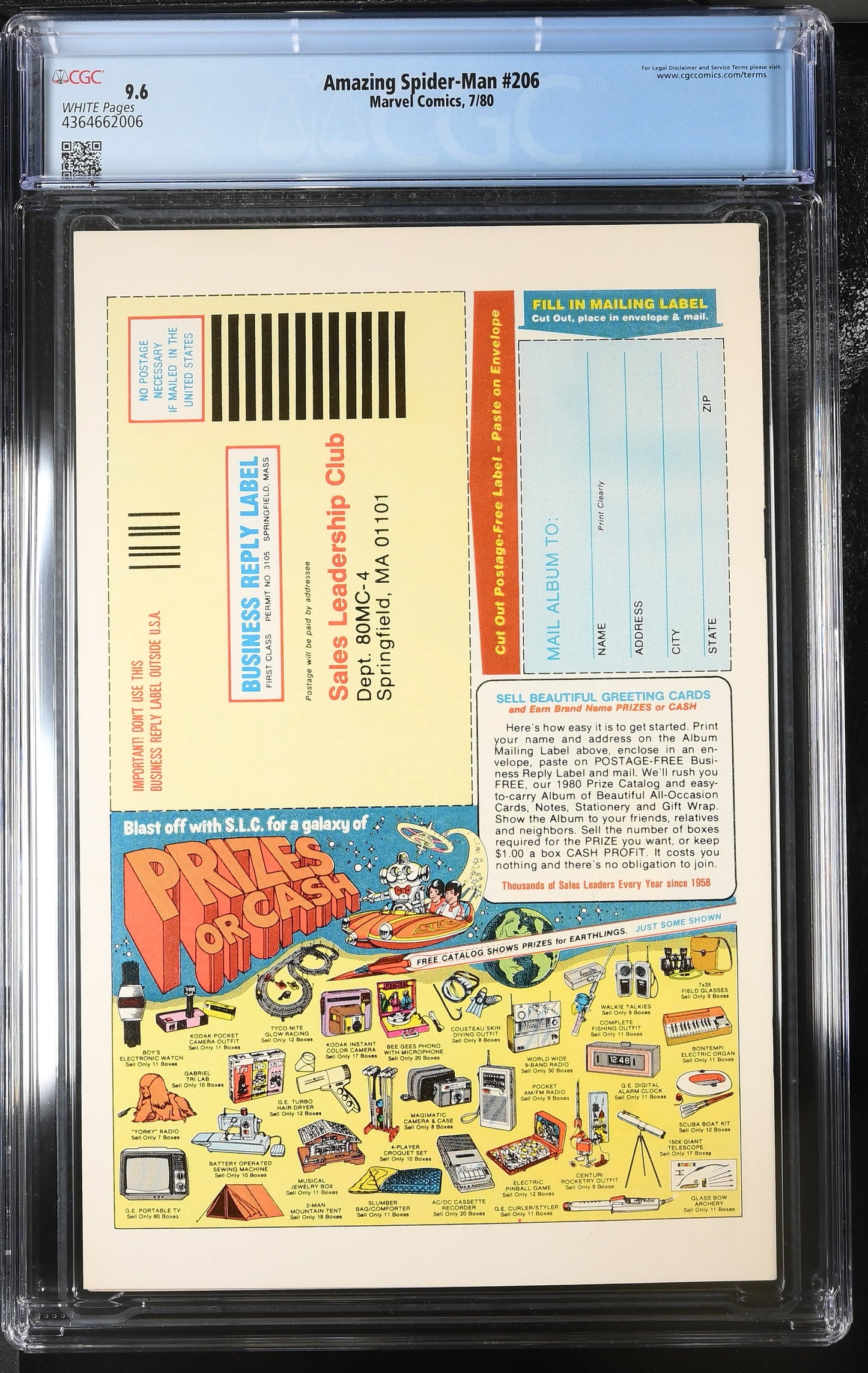 Amazing Spider-Man #206 - Marvel 1980 - CGC 9.6 - "A Method in His Madness!"