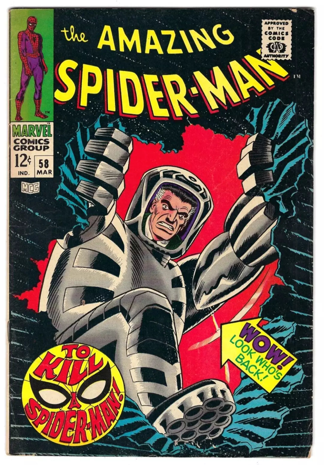 Amazing Spiderman #58 (1968) - To Kill A Spiderman!