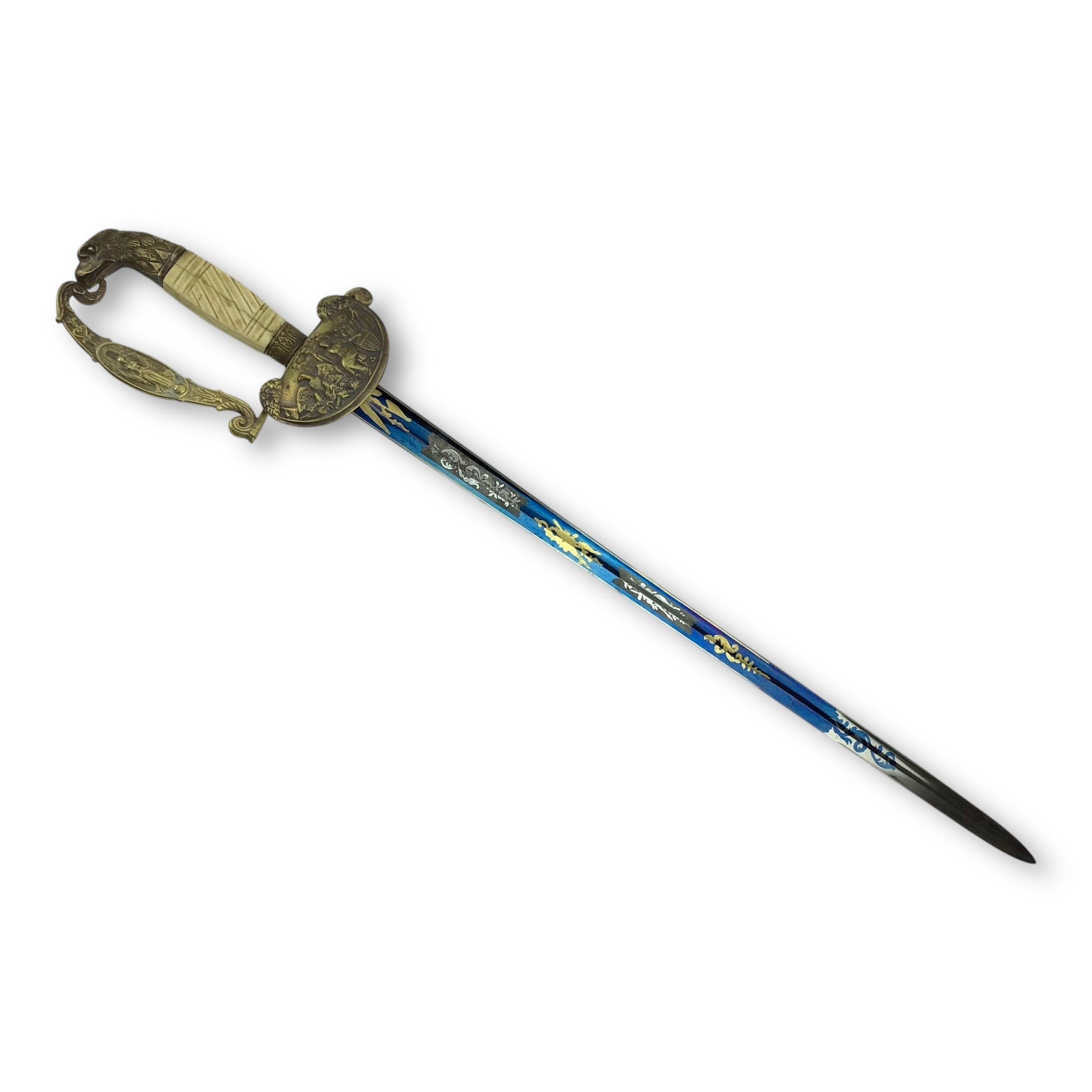 American Militia Infantry Officer Sword Eagle Head Pommel c. 1835-1845