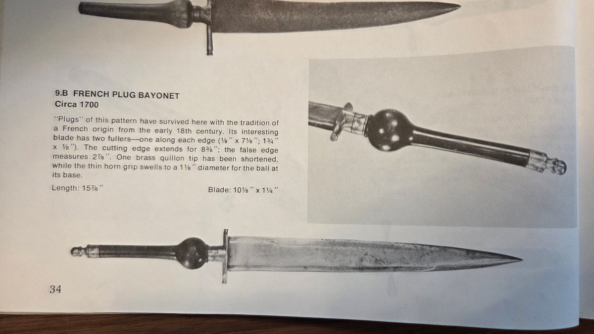 American Revolutionary War Period French Plug Bayonet Dagger w/ Super Rare Reversible Handle! 17th C