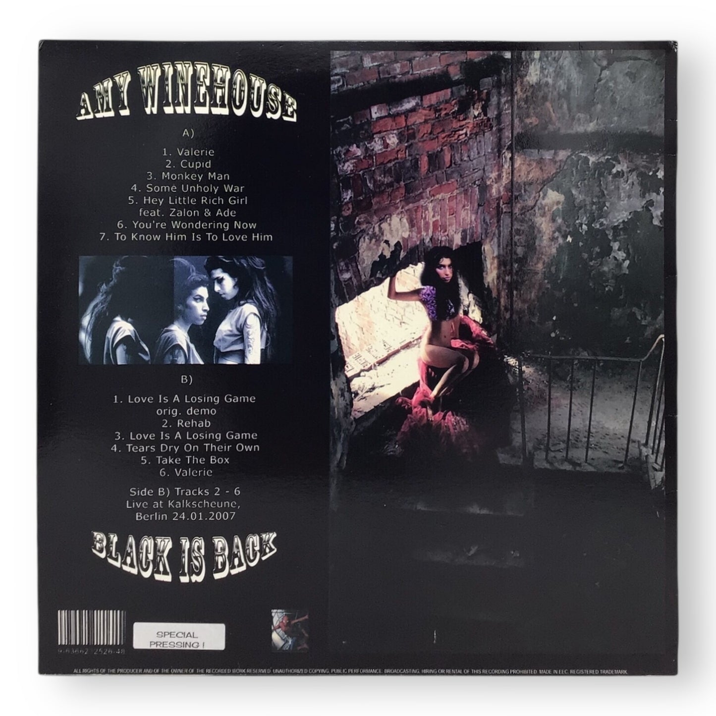 Amy Winehouse – Back to Black Red Vinyl LP | Euro Import Unofficial