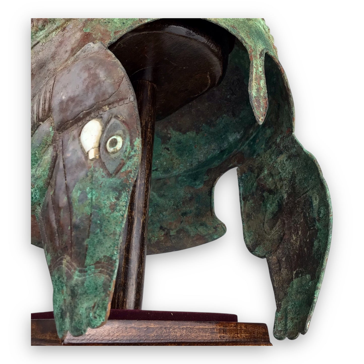 Ancient Greek Bronze Helmet w/ Ram's Head Cheekpieces (5th-4th C.B.C.)