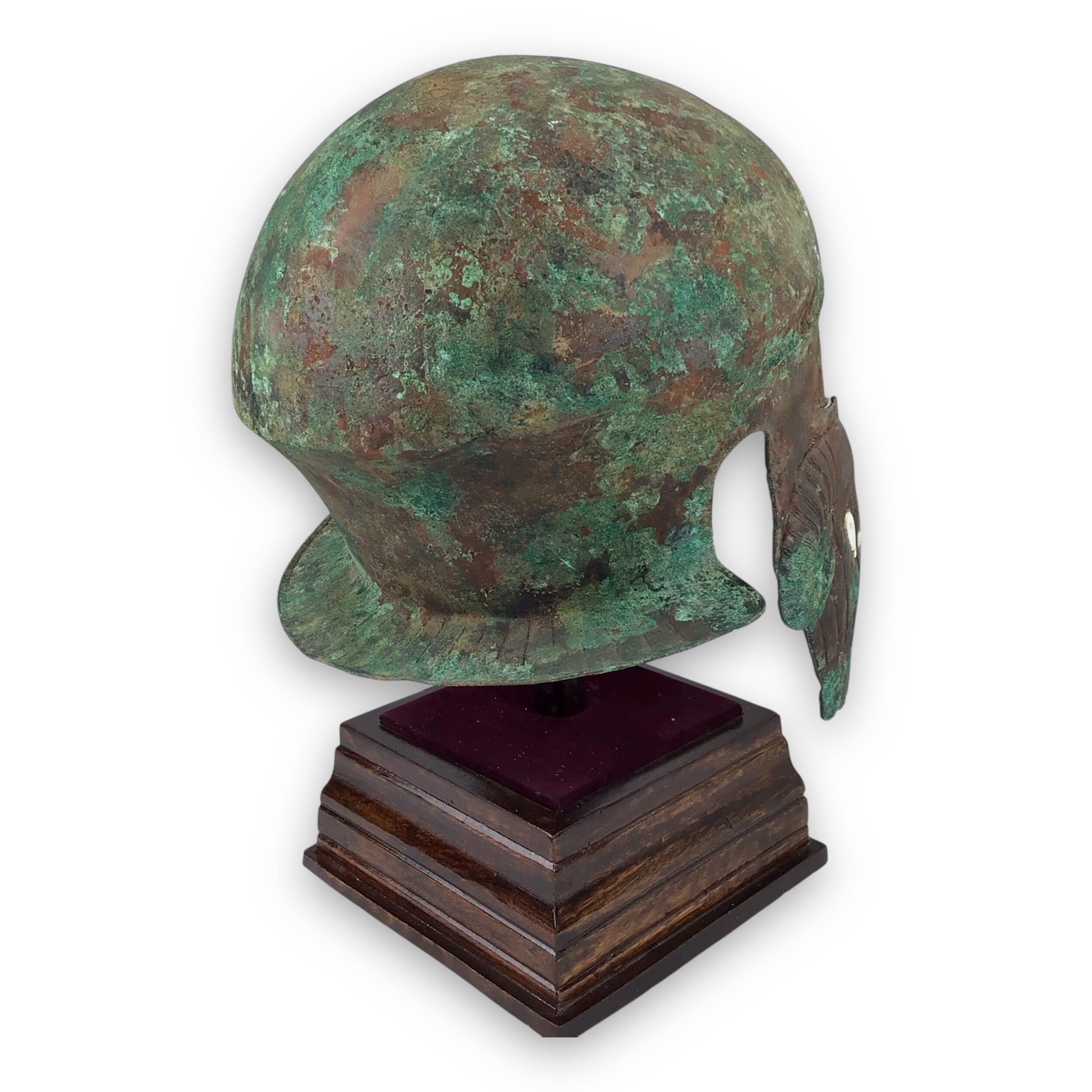Ancient Greek Bronze Helmet w/ Ram's Head Cheekpieces (5th-4th C.B.C.)