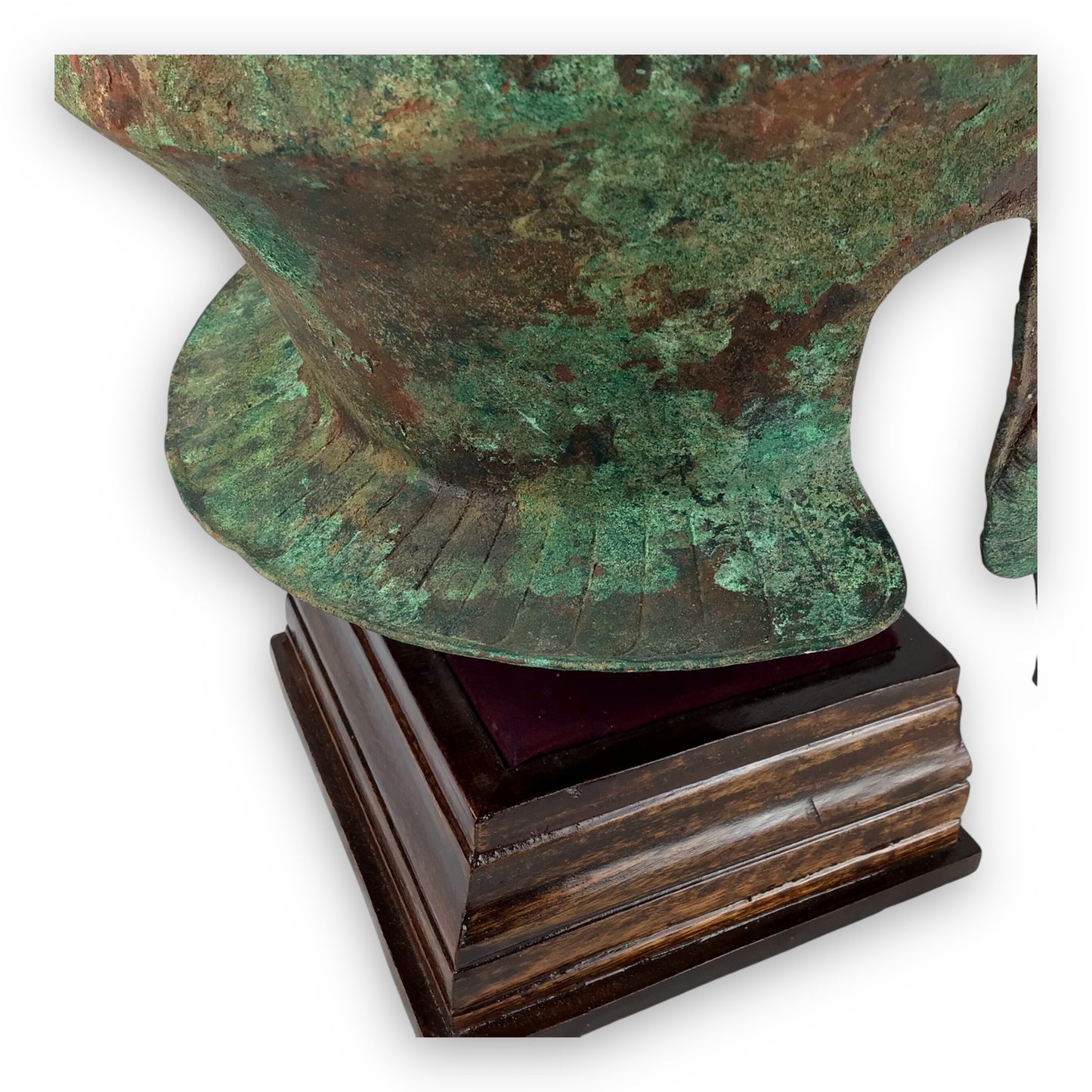 Ancient Greek Bronze Helmet w/ Ram's Head Cheekpieces (5th-4th C.B.C.)