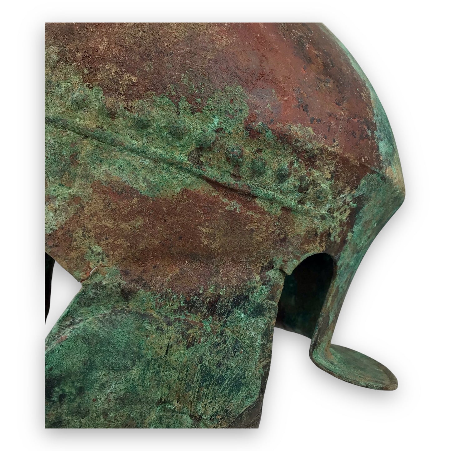 Ancient Greek Bronze Helmet w/ Ram's Head Cheekpieces (5th-4th C.B.C.)