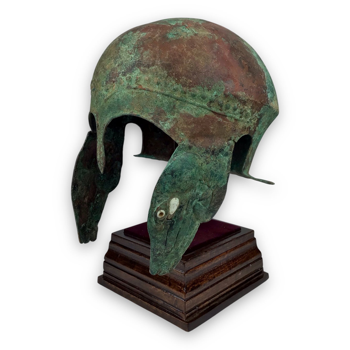 Ancient Greek Bronze Helmet w/ Ram's Head Cheekpieces (5th-4th C.B.C.)