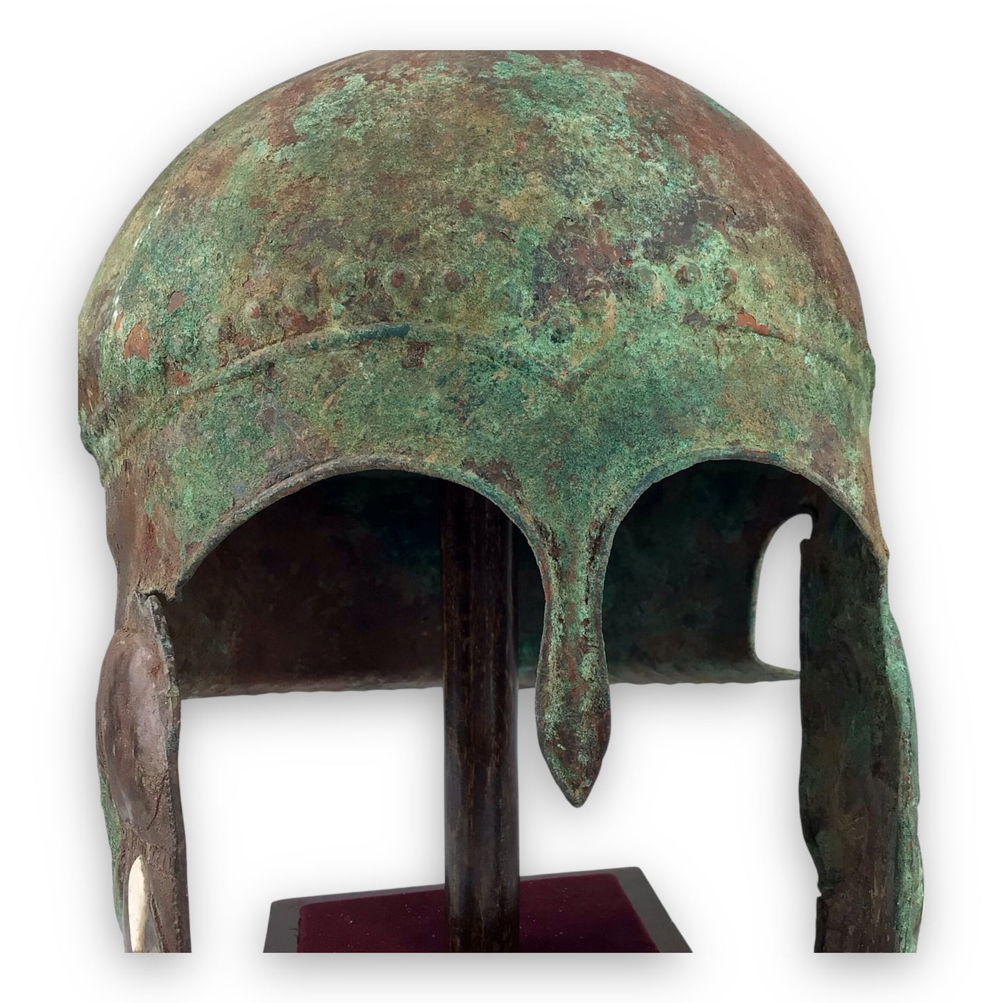 Ancient Greek Bronze Helmet w/ Ram's Head Cheekpieces (5th-4th C.B.C.)