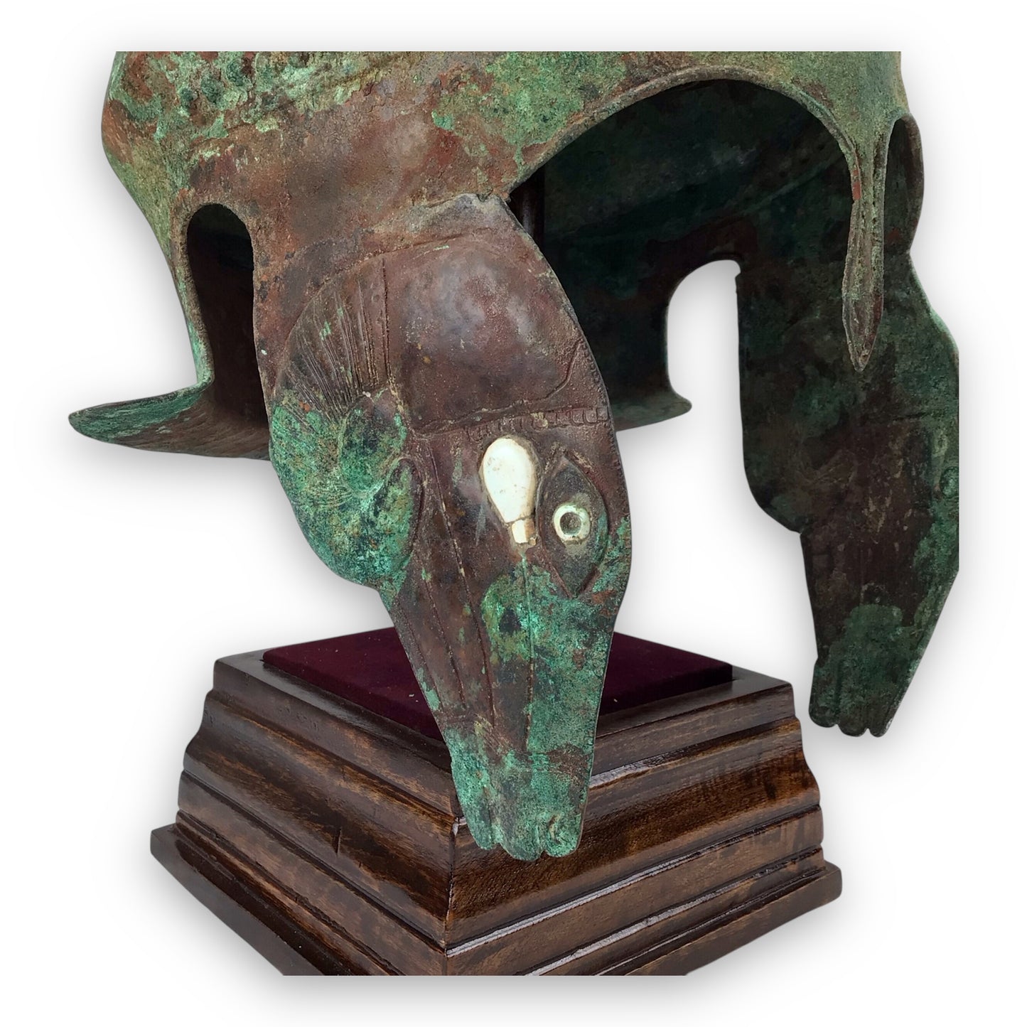 Ancient Greek Bronze Helmet w/ Ram's Head Cheekpieces (5th-4th C.B.C.)